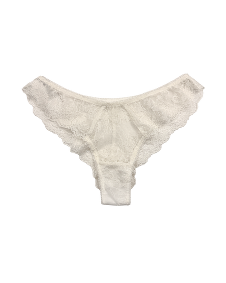 Lace Thong with Adjustable Straps – Red