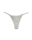 Lace Thong with Adjustable Straps – Milk