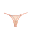 Lace Thong with Adjustable Straps – Pink