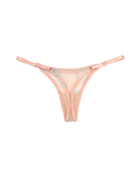 Lace Thong with Adjustable Straps – Pink
