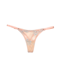 Lace Thong with Adjustable Straps – Pink