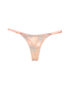 Lace Thong with Adjustable Straps – Pink