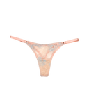 Lace Thong with Adjustable Straps – Pink