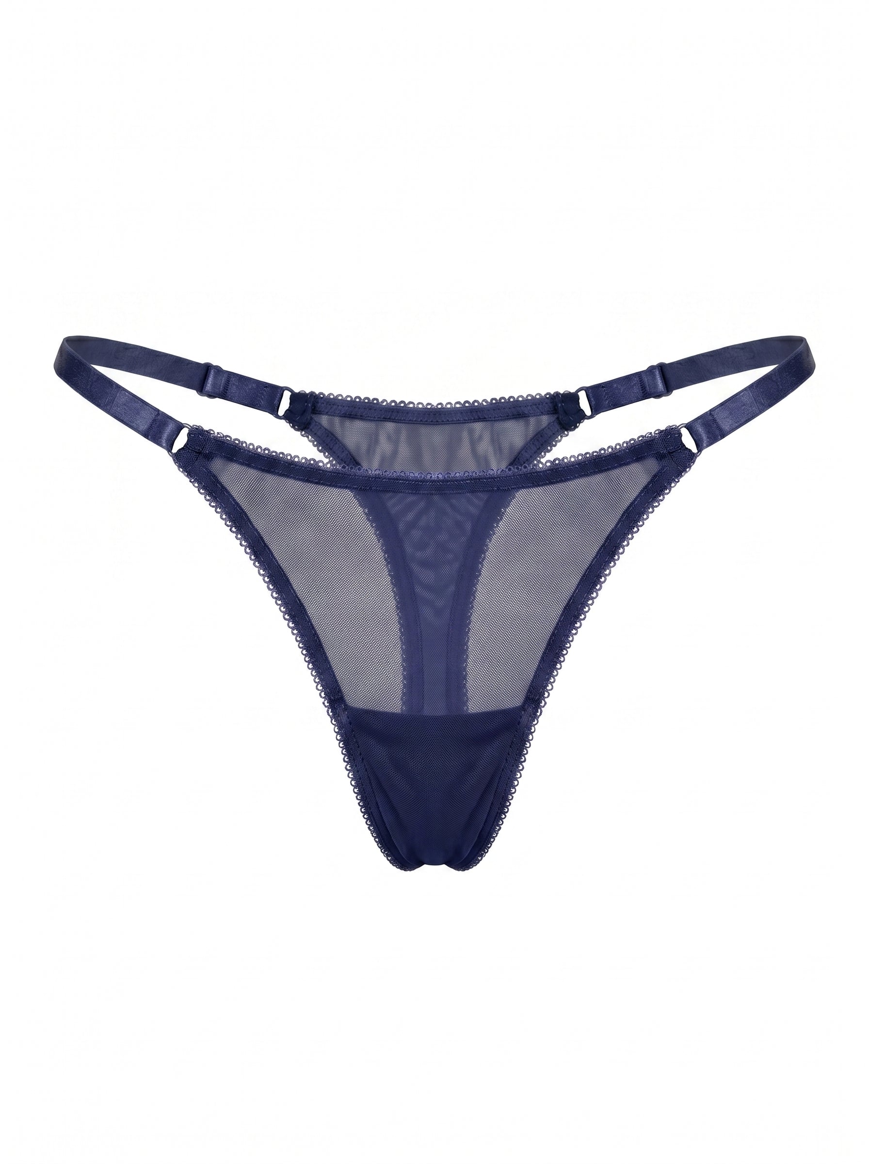 Mesh Thong with Adjustable Straps Iris – Navy