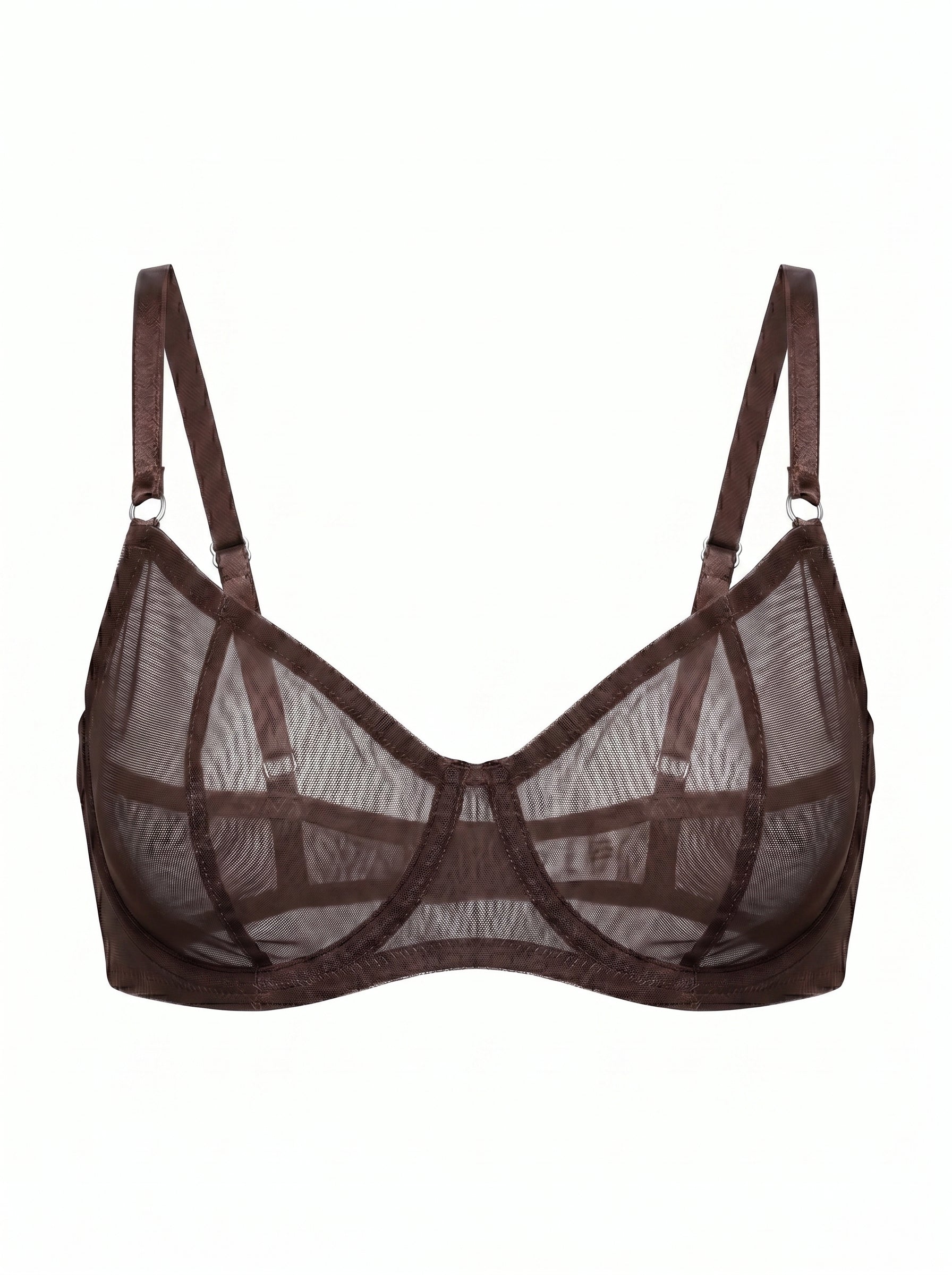 Mesh Bra Aurora - Dark Brown