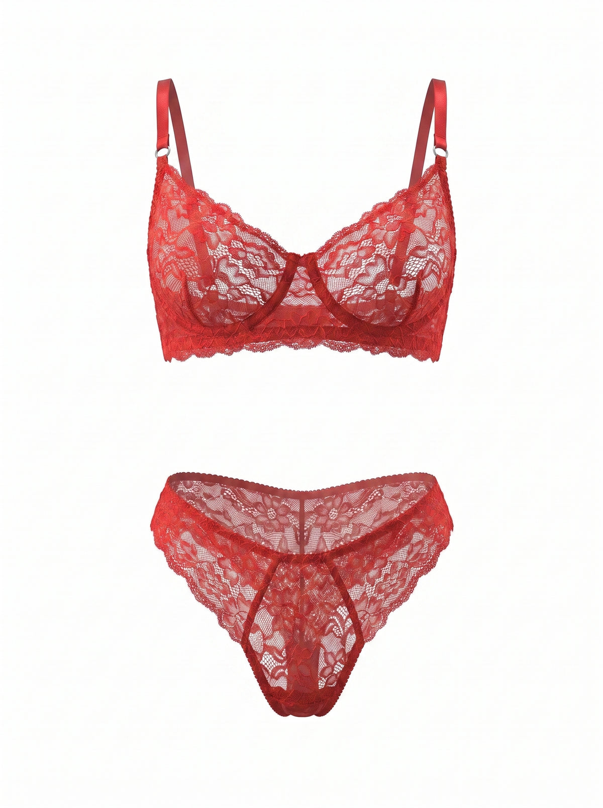 Lace Bra Amelia – Red