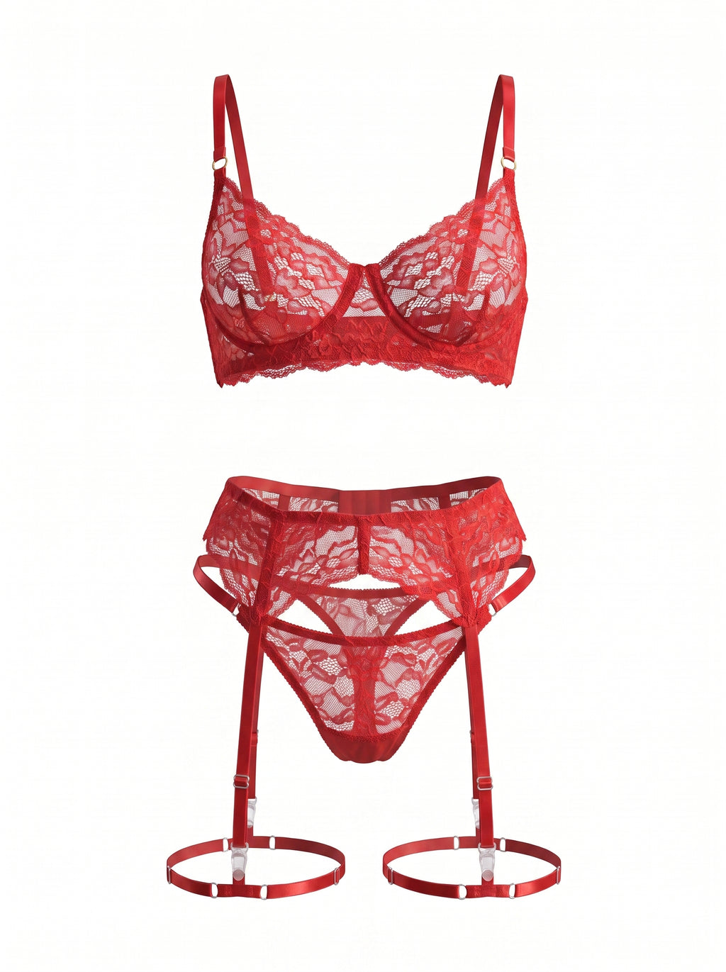 Lace Bra Amelia – Red