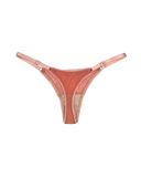 Mesh Thong with Adjustable Straps – Salmon
