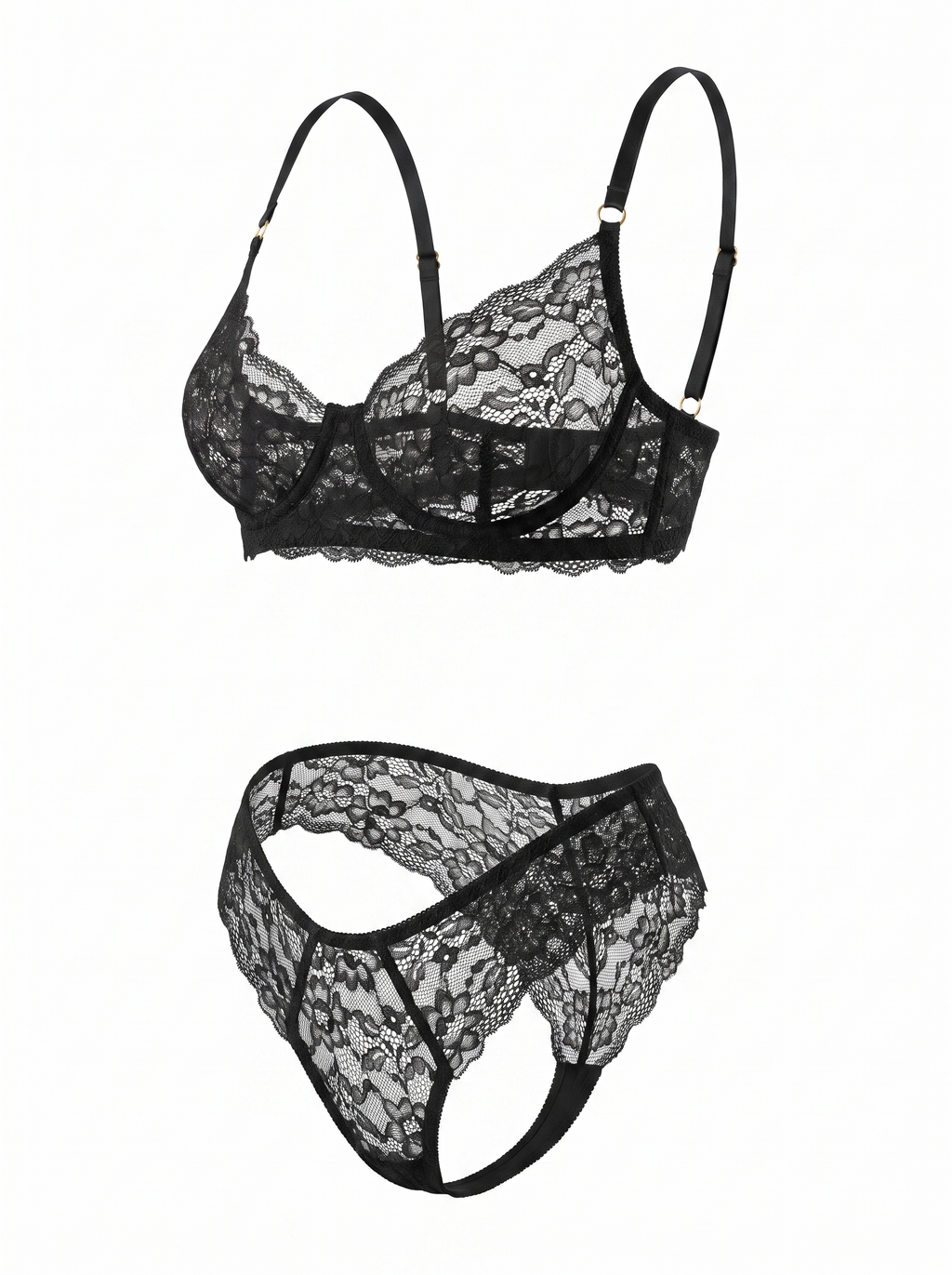 Lace Bra Amelia – Black