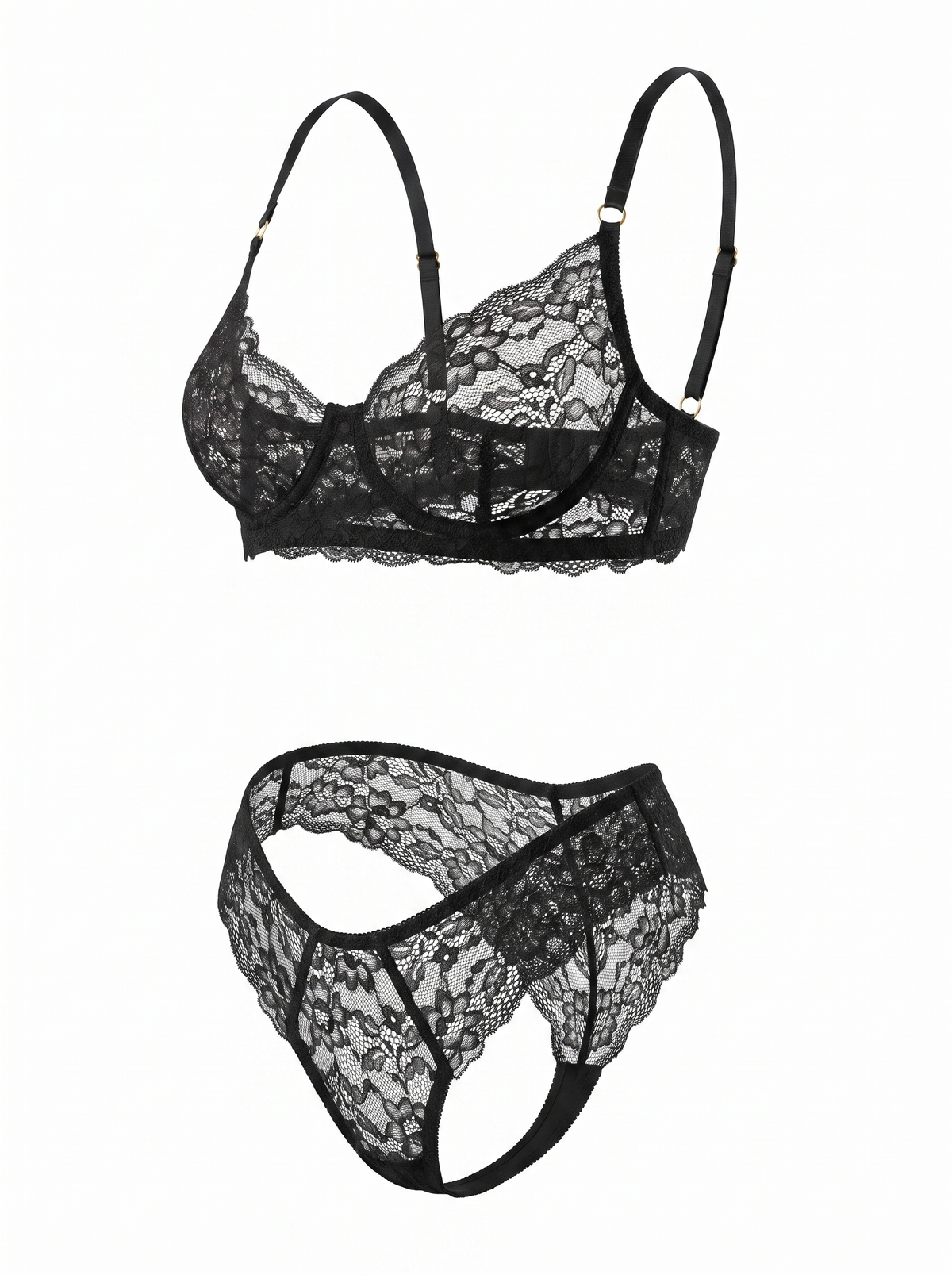 Lace Bra Amelia – Black