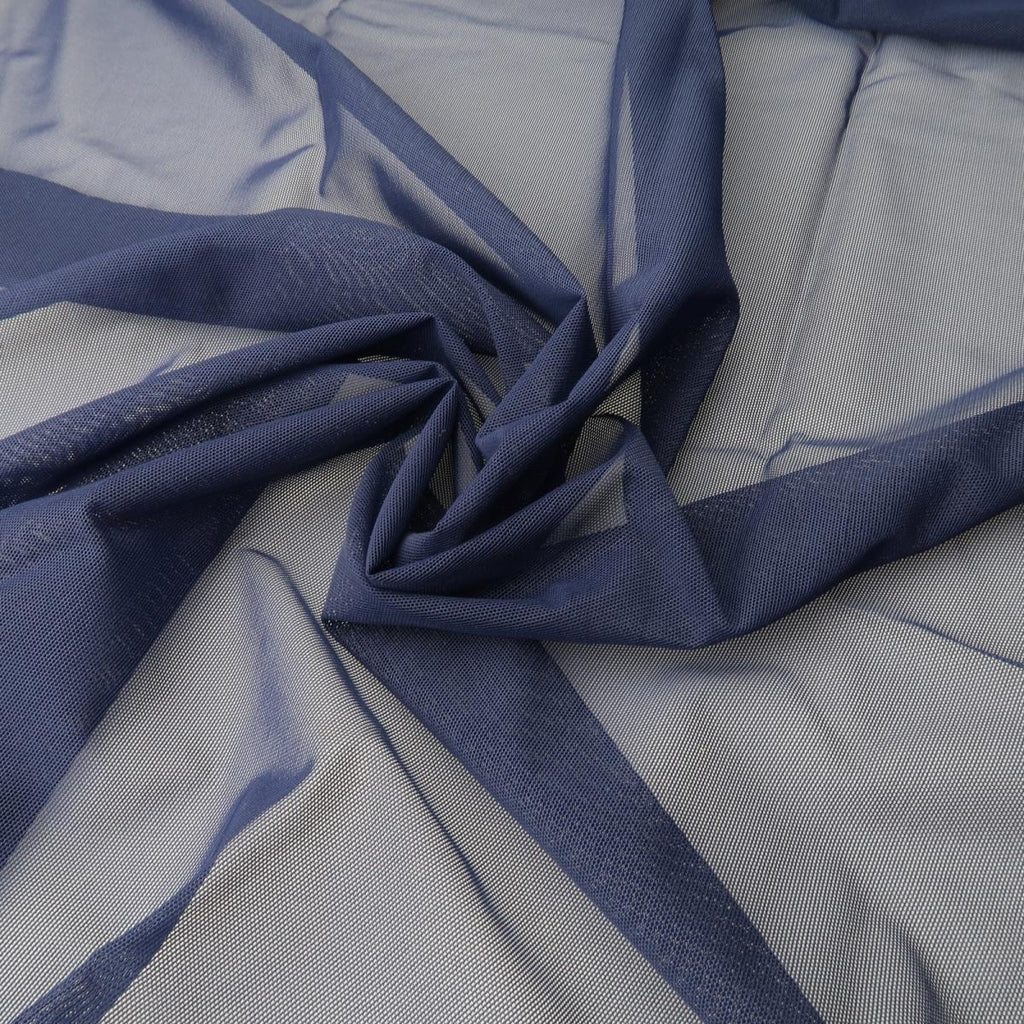 High-Waist Mesh Brazilian Panties – Navy