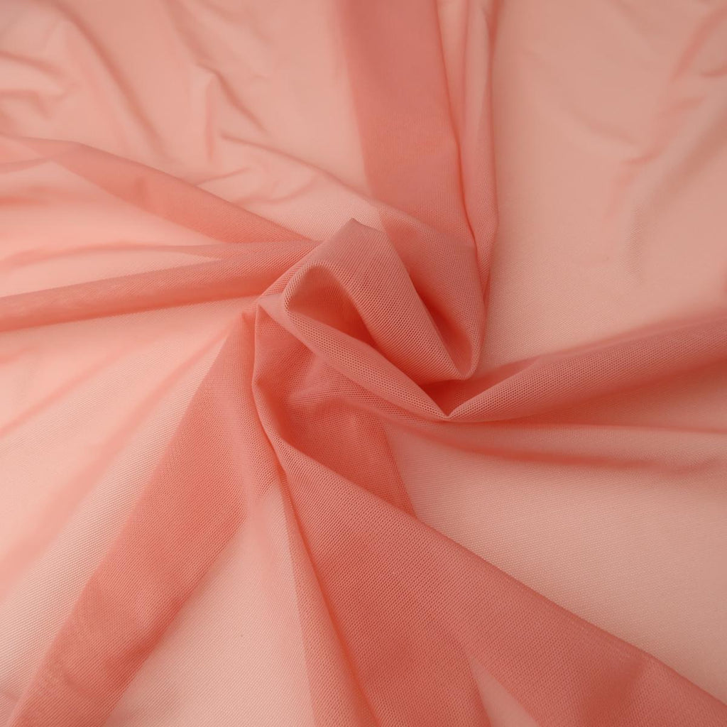 High-Waist Mesh Brazilian Panties – Salmon