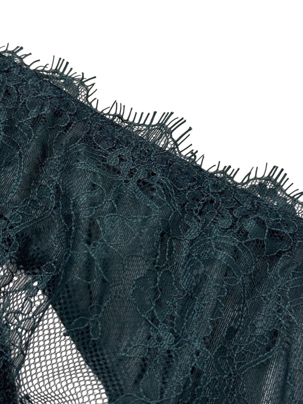 LIA STUDIO LINGERIE Atlantic Deep lace lingerie set: a halter-neck bra and a thong with a cotton gusset.