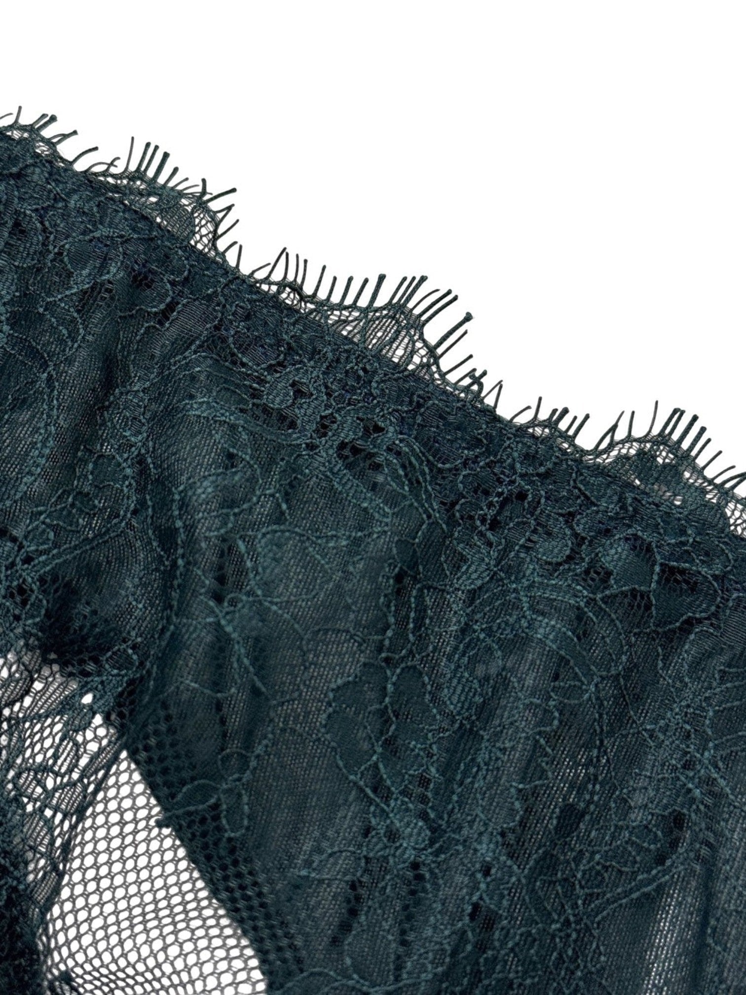 LIA STUDIO LINGERIE Atlantic Deep lace lingerie set: a halter-neck bra and a thong with a cotton gusset.