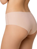 LIA STUDIO LINGERIE Marty light beige seamless cotton bikini panties with laser-cut edges for an invisible fit.