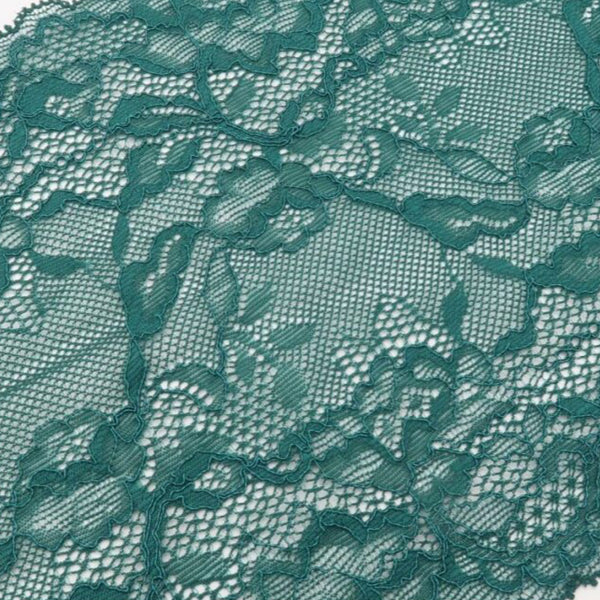 Lace Thong with Adjustable Straps – Emerald