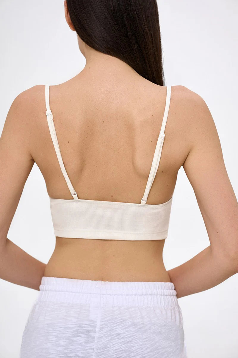 Ribbed Top Velia – Milk